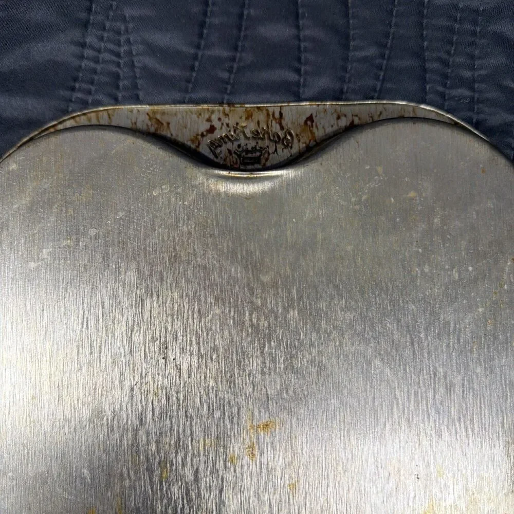 Vintage Bake King Heart Shaped Aluminum Cake Pan 9 Inch Valentine Baking